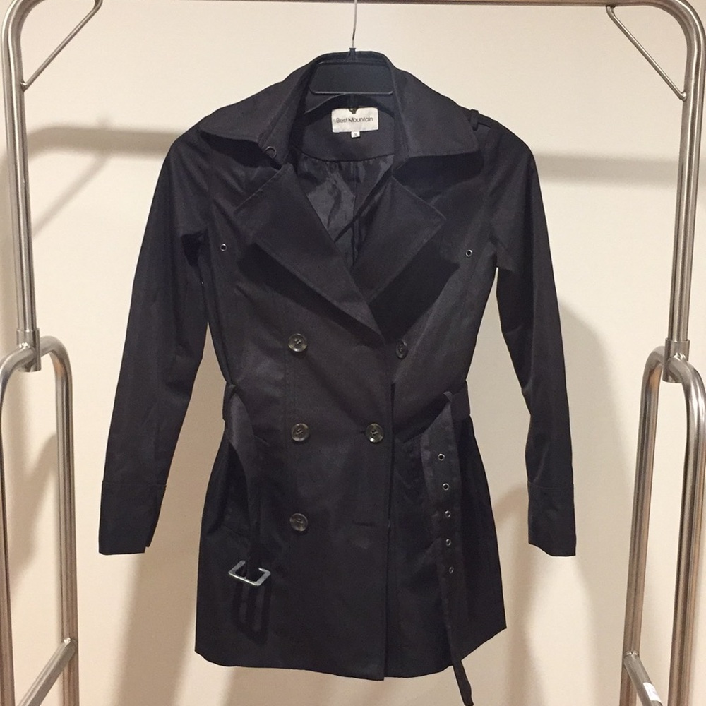 Parisian black Peacoat